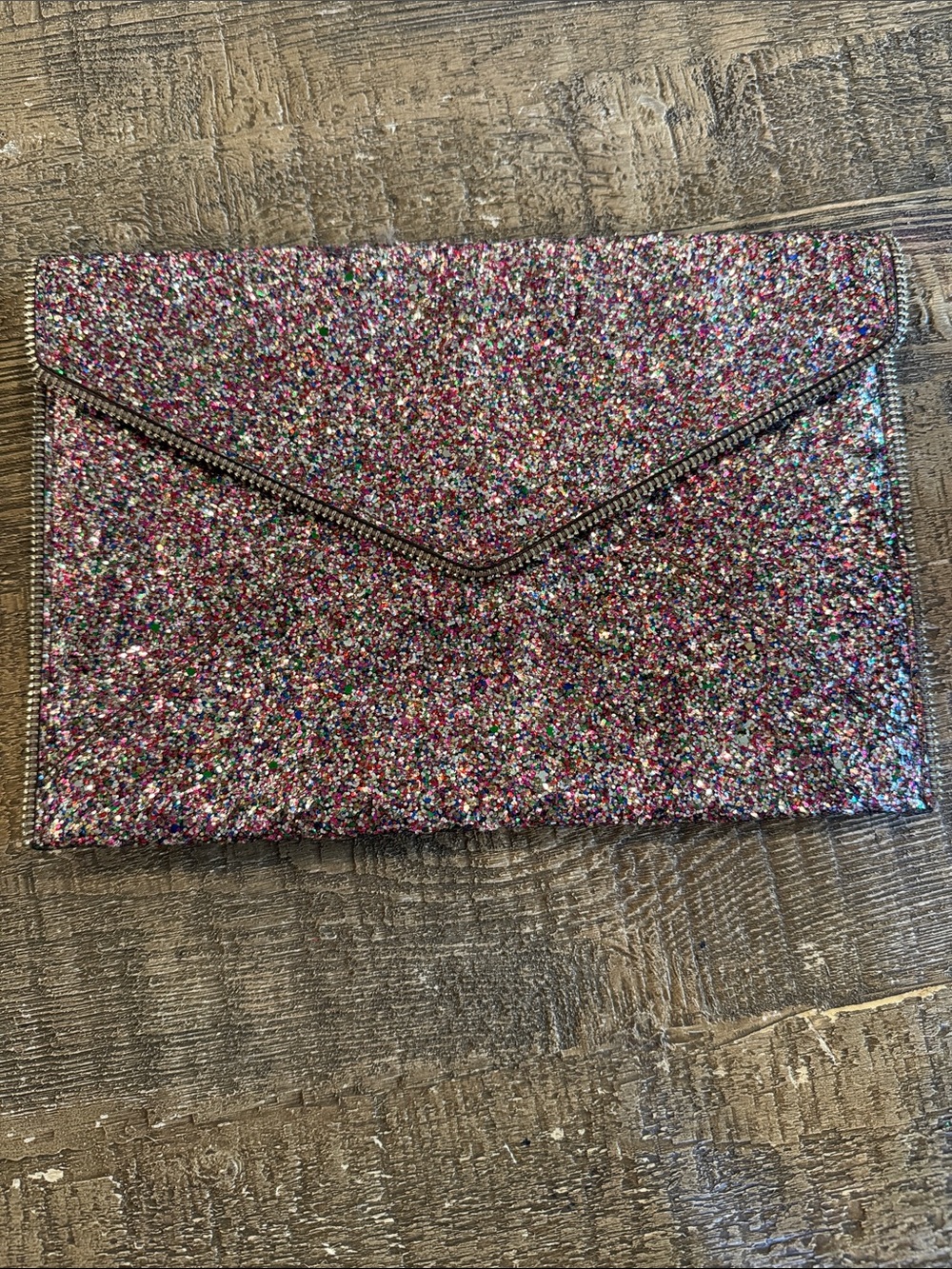 Rebecca minkoff sparkle envelope clutch
